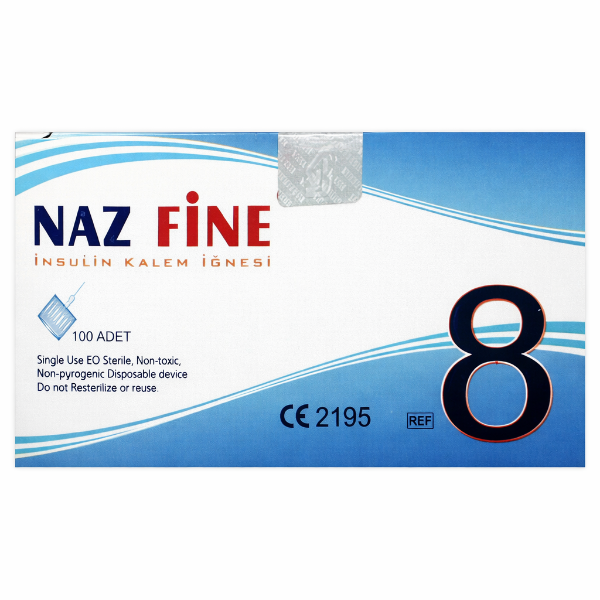 Naz Fine İnsülin İğne Ucu 8 mm